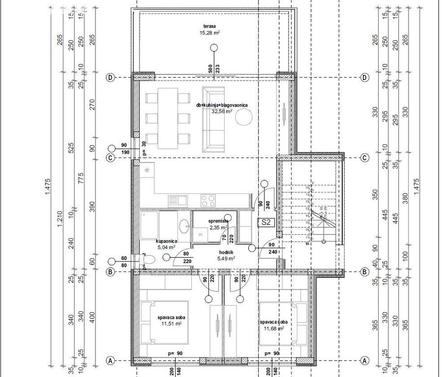 Luxusní nový apartmán/penthouse v Chorvatsku o Vir