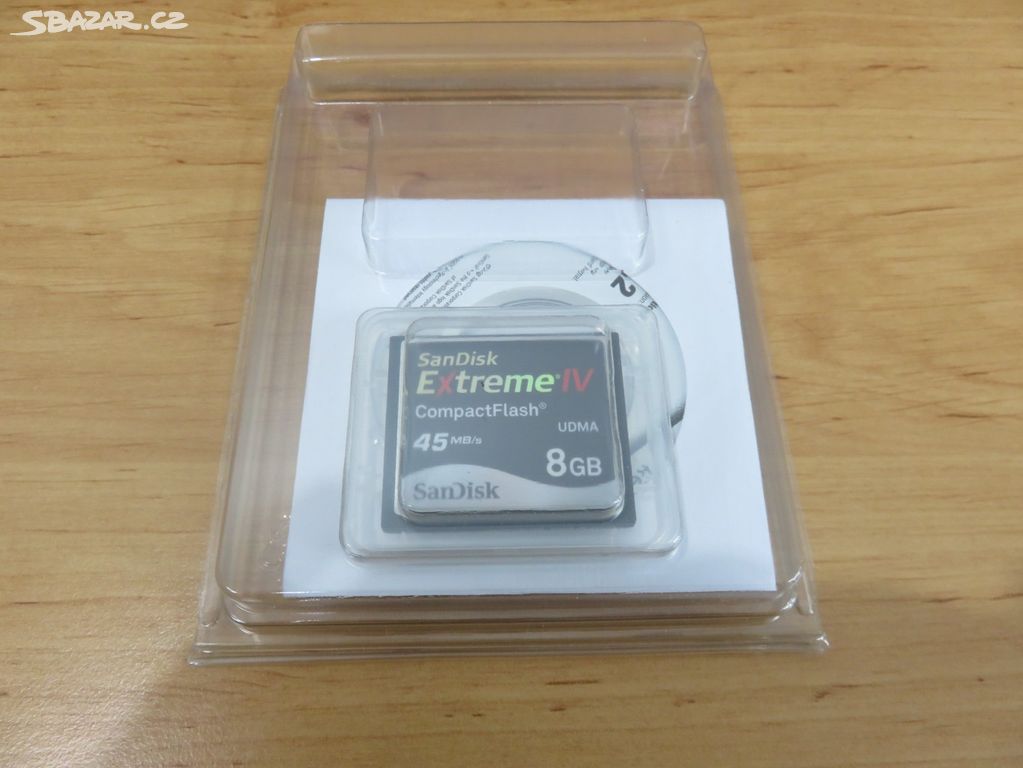 Nová Flash karta SanDisk Extreme IV 8GB - 45MB/s