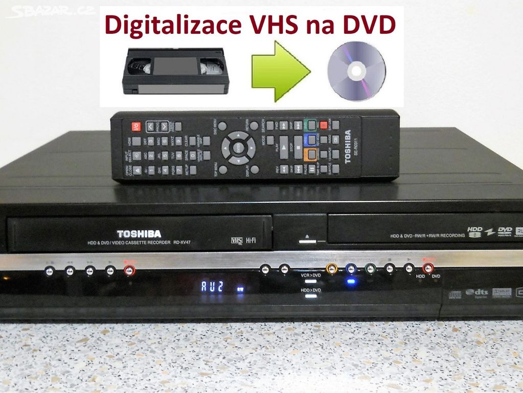VHS-DVD-HDD rekordér Toshiba RD-XV47