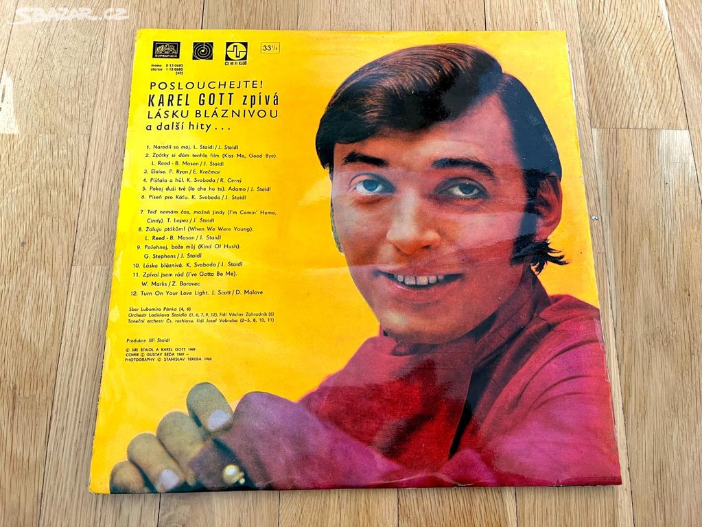 LP Karel Gott - Poslouchejte lásku bláznivou 1969