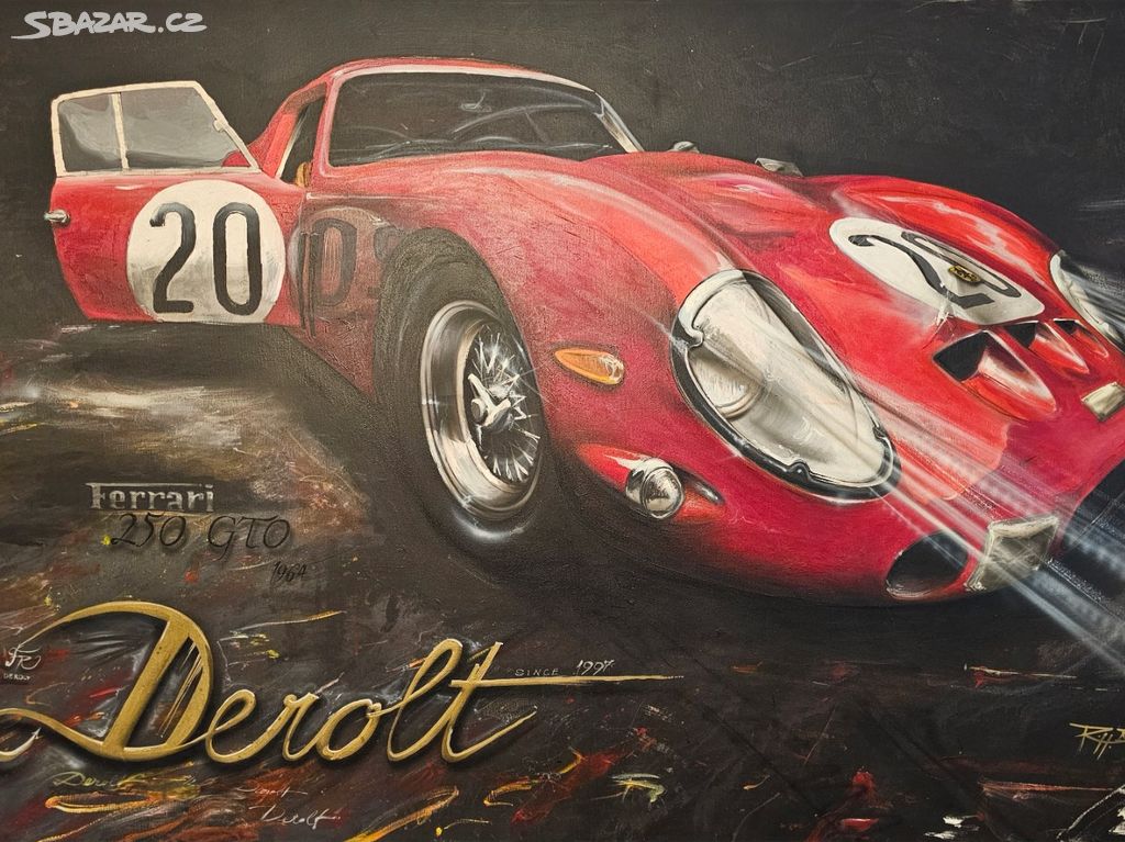 obraz 100 x 150cm na platně Ferrari 250 GTO