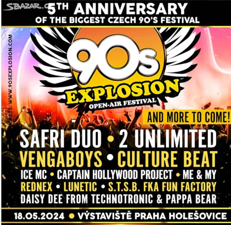 Lístek na FESTIVAL 90s Explosion