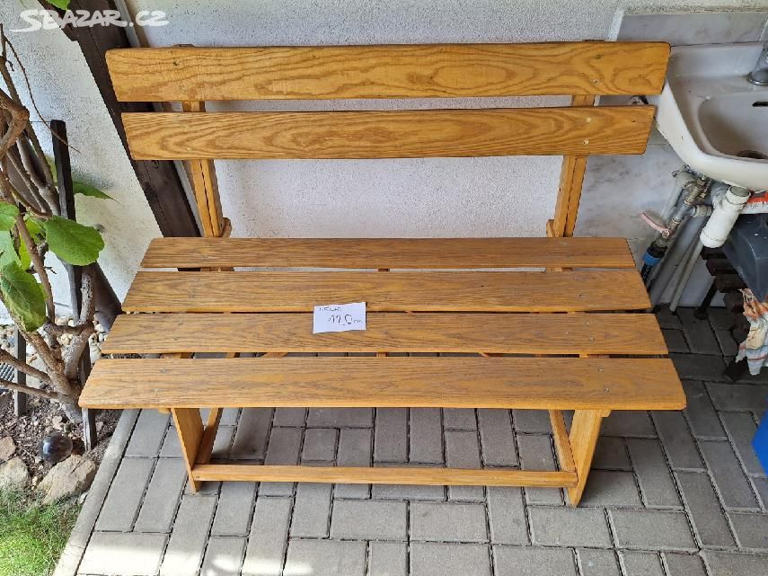 Zahradní dřevěná lavička nová