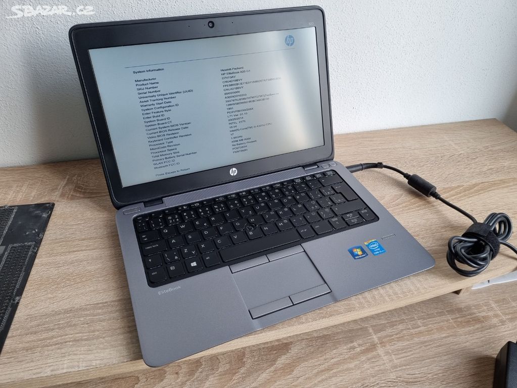 HP EliteBook 820 G1 - Nekompletní - i5-4300U 12,5"