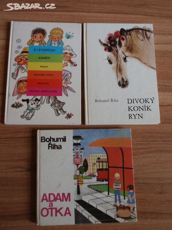 Dobrodružné knihy pro děti od B. Říhy-30 kč za kus