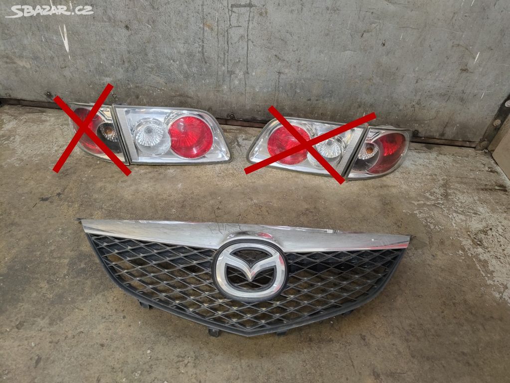 Zadní světla a přední maska Mazda 6 02-07