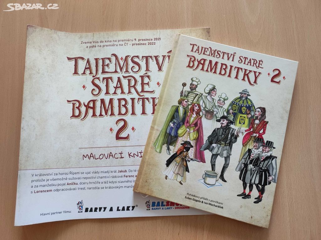 Tajemství staré bambitky 2 - kniha,malovací knížka