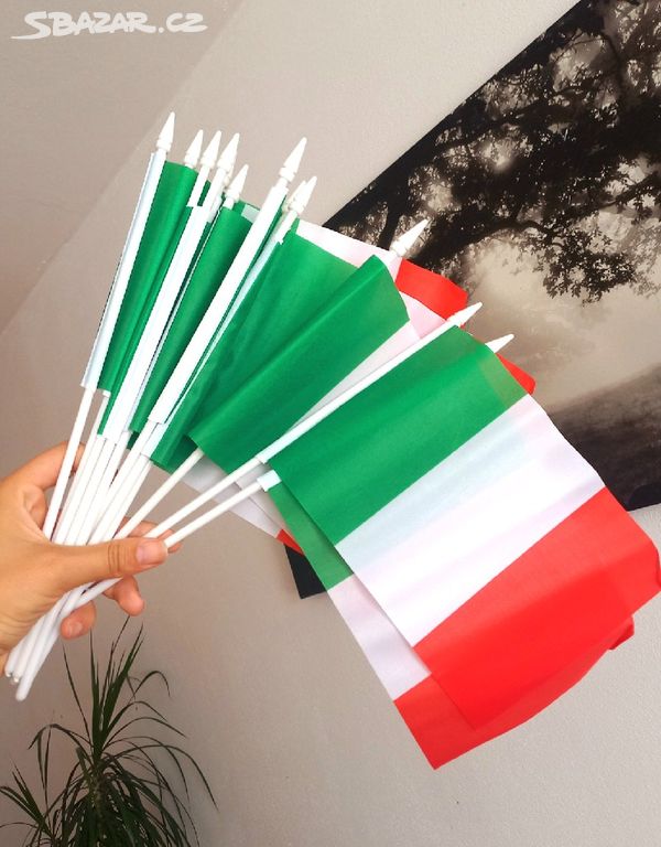 Mini vlajka Itálie 12ks