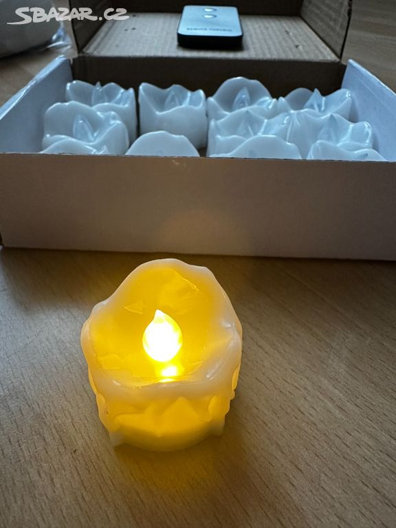 Plastové svíčky na ovládání