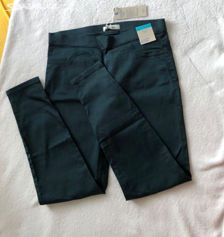 Tmavě zelené kalhoty M&S
