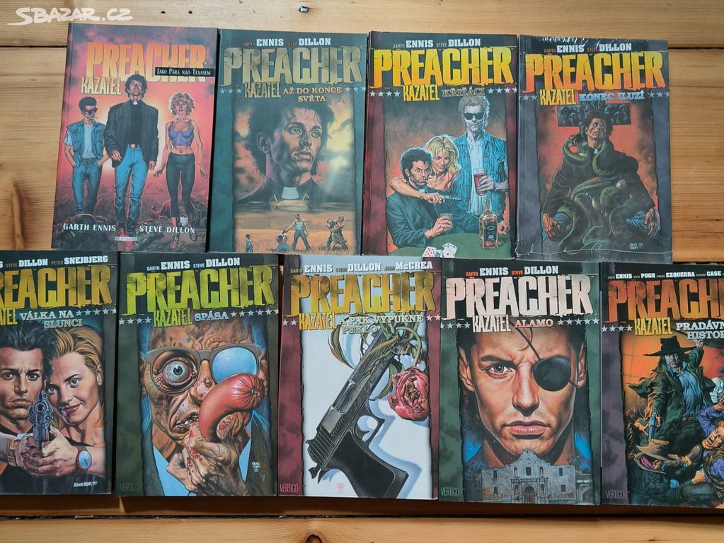 Preacher - všechny komiksy mimo třetího dílu