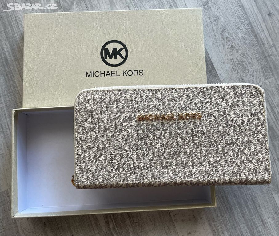 Peněženka Michael Kors béžová s krabičkou