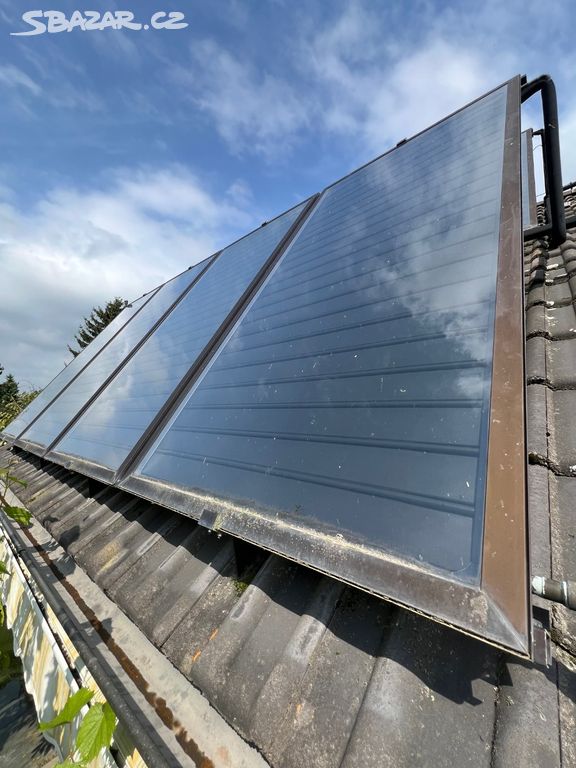 Solární panely - ohřev teplé vody
