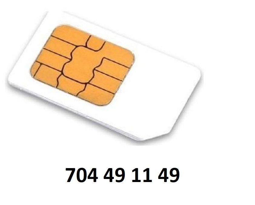 Nová sim karta - zlaté číslo:  704 49 11 49
