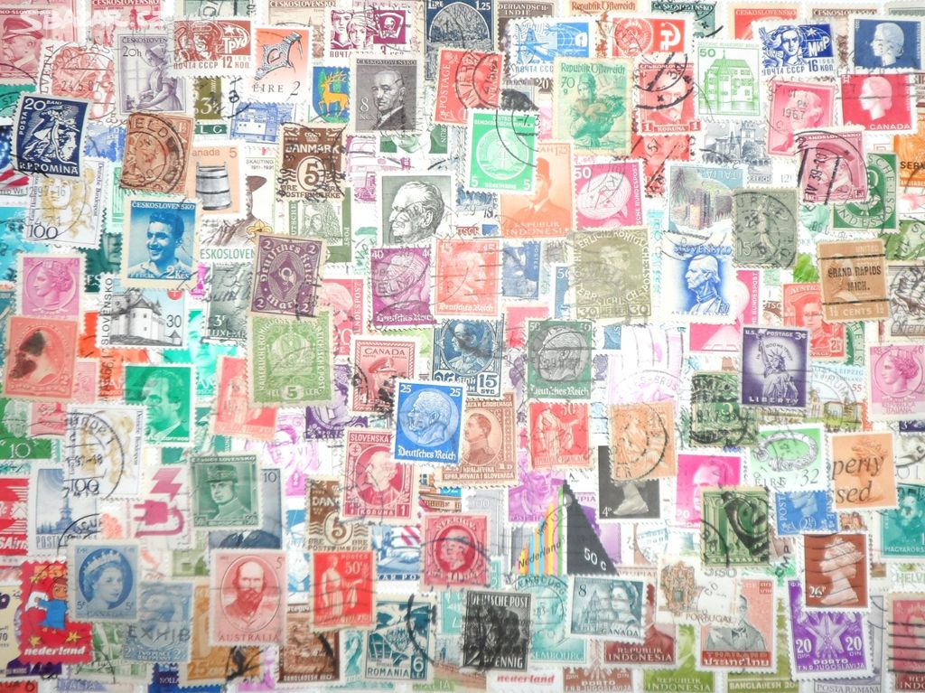 210x poštovní známka, ZNÁMKY naše i zahraniční