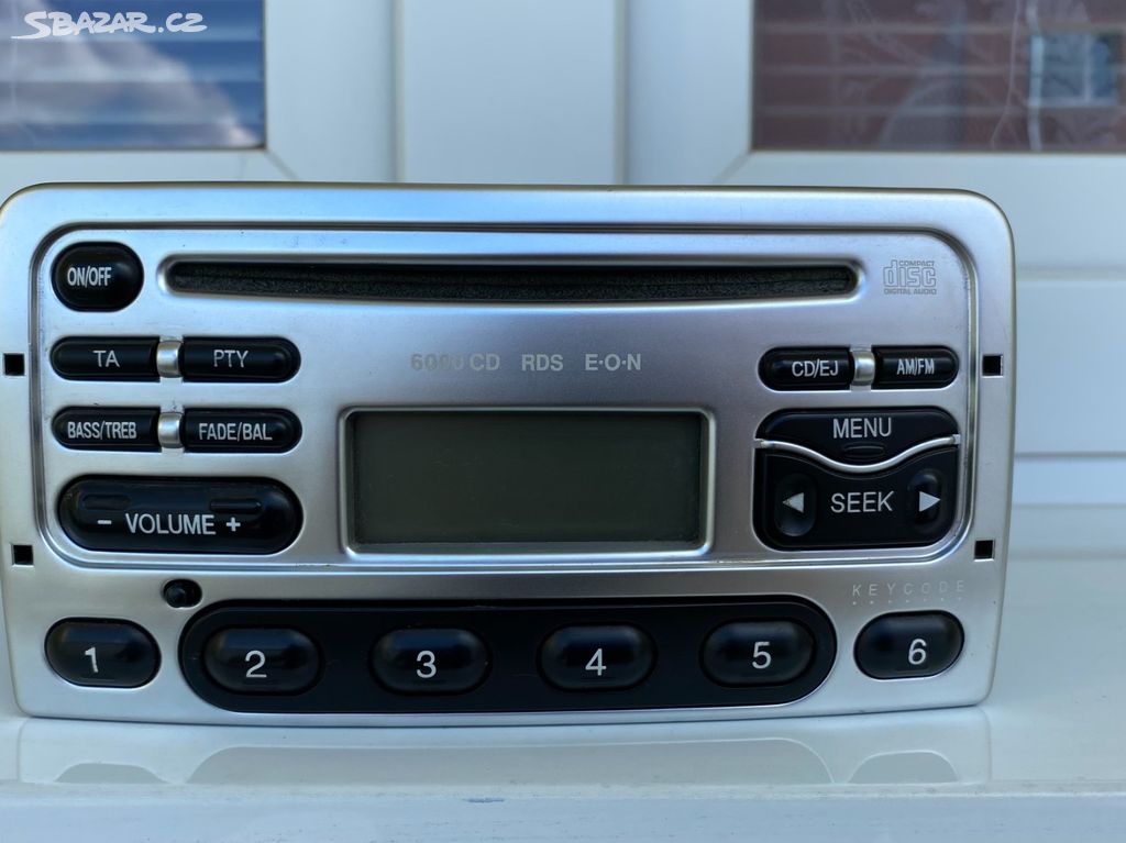 Autorádio Ford RDS 6000 CD stříbrné Ford Puma.