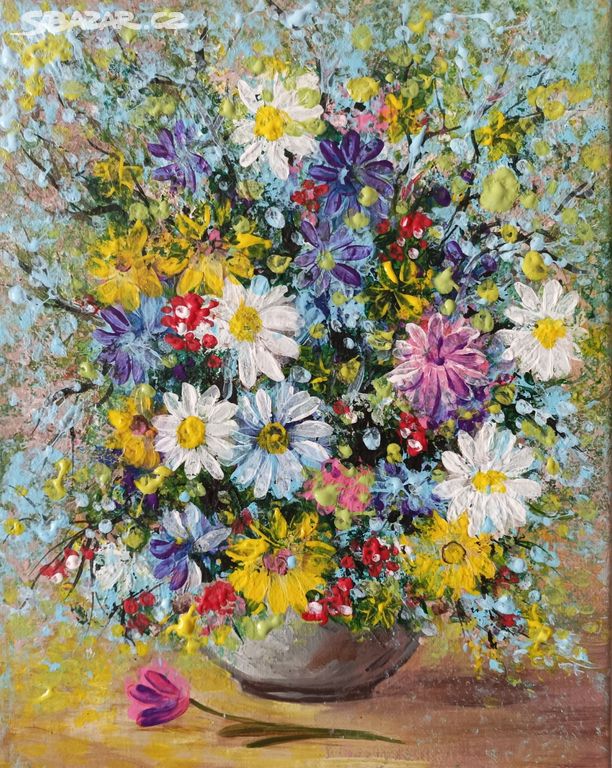 Obraz 24x30 polní květiny DOPRAVA ZDARMA