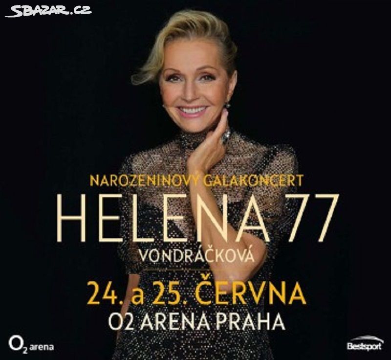 Vstupenky na koncert Heleny Vondráčkové 24.6.2024