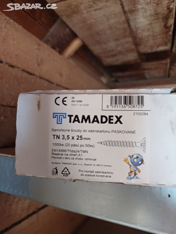 TAMADEX šroub samořezný TN 3.5x25 pásek