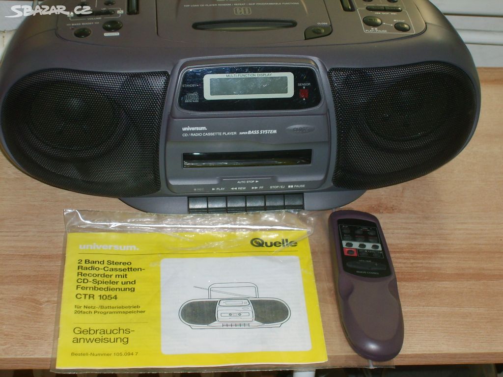 Rádio-CD-magnetofon Universum CTR 1054. s D.O.