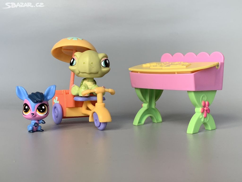 Sada figurek Littlest pet shop 2 (tříkolka)