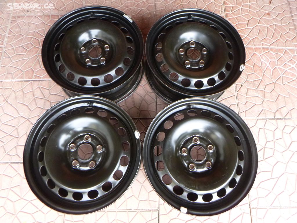 Plechové disky orig VW Škoda 5x112 6,5Jx16 ET42