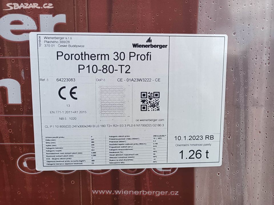 CIHLY Porotherm 30 Profi Dryfix P10