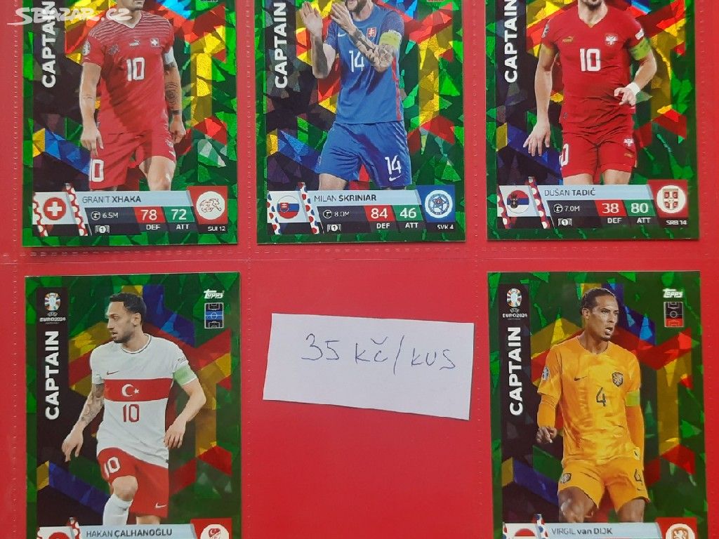 karty Euro 2024 Green EMERALD Match Attax CAPTAIN