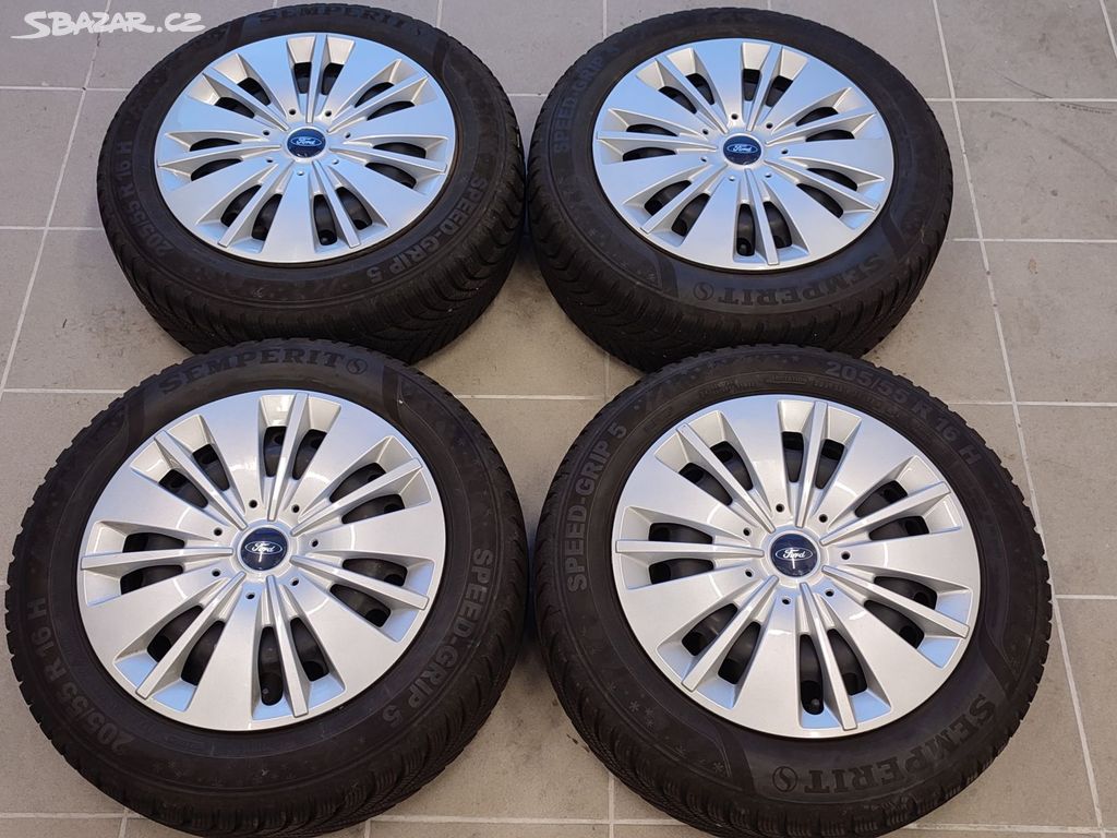 Zimní komplet FORD 16" 5x108 ET50 pneu 205/55/16