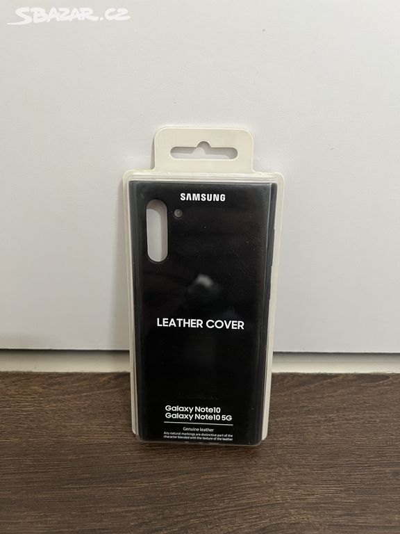 Nové kožené pouzdro Samsung pro Note 10 černé