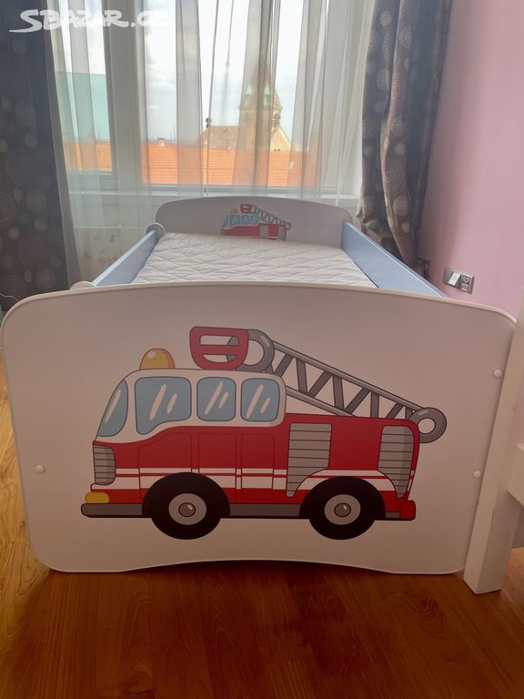 Dětská postel hasič 80x160 cm