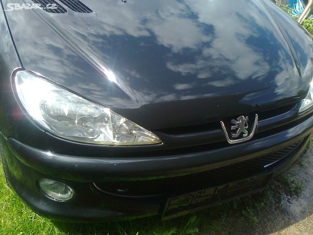 Peugeot 206 cc,1.6i,cabrio,č.met.EXL,nehavar,díly