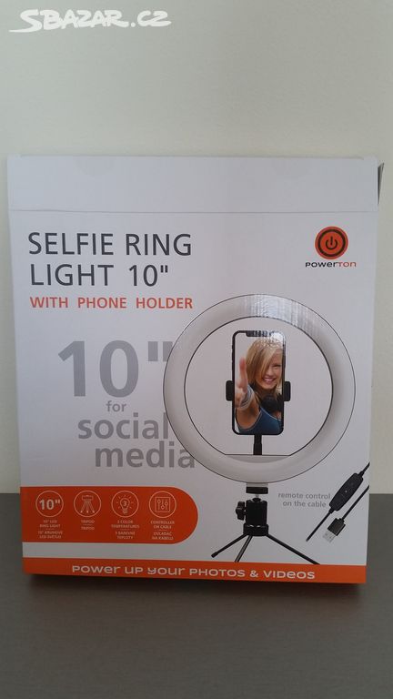 kruhové světlo SELFIE RING 10"