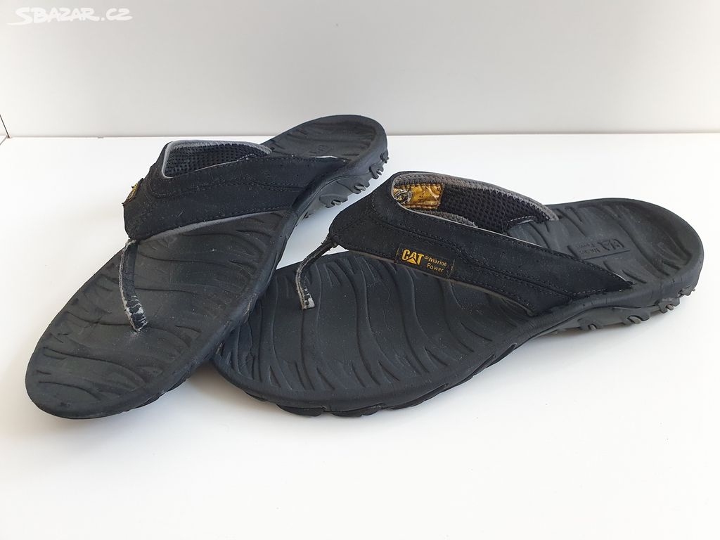 Žabky / sandály pantofle pánské CAT vel. 43 / 28cm