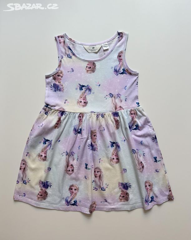 Dětské šaty Elsa Frozen H&M vel. 6-8 let 128 cm