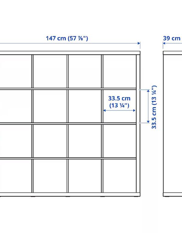 Policovy systém-Ikea bílá 147x147