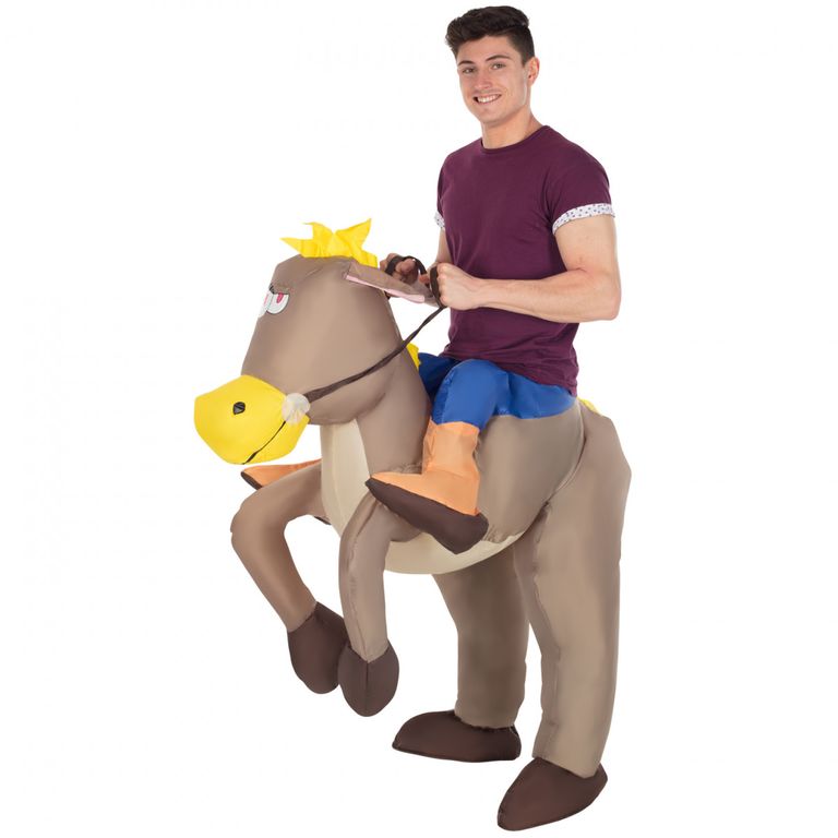 Nafukovací kostým jezdce na koni nepoužitý