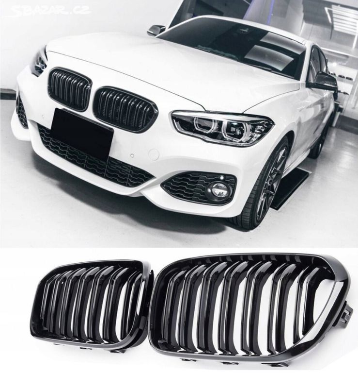 Maska ledvinky BMW 1 F20 LCI 2015- černá lesk