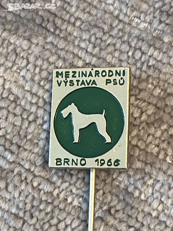 278 - odznak - Mezinárodní výstava psu BRNO 1966