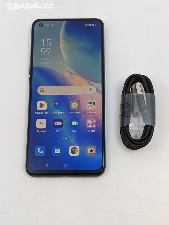 Oppo Reno5 5G 8/128gb black. Záruka 6 měsíců.