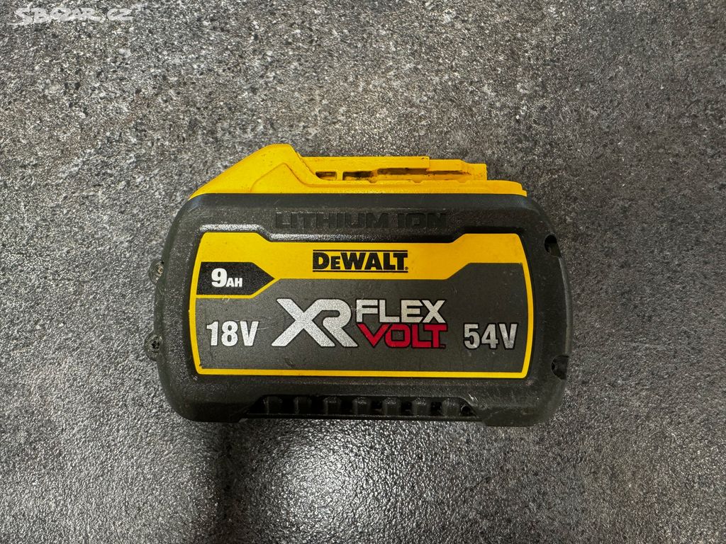 Baterie Dewalt Flexvolt 9ah. 2023