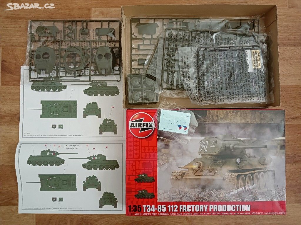 T-34/85 plastikový model 1:35 tank