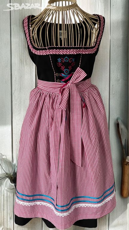 dámské šaty DIRNDL, selský styl vel. XS