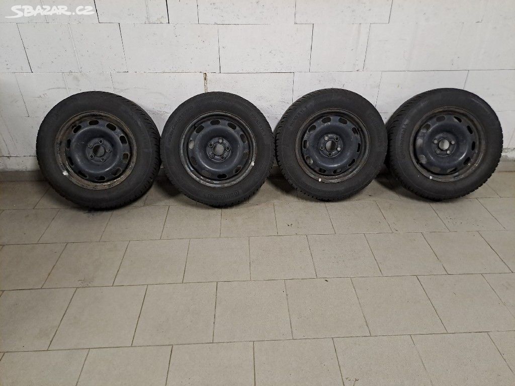 4x ZIMNÍ CONTINENTAL 195-65-15 T 5x100