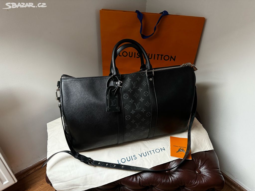 Louis Vuitton Keepall 50 Black Monogram