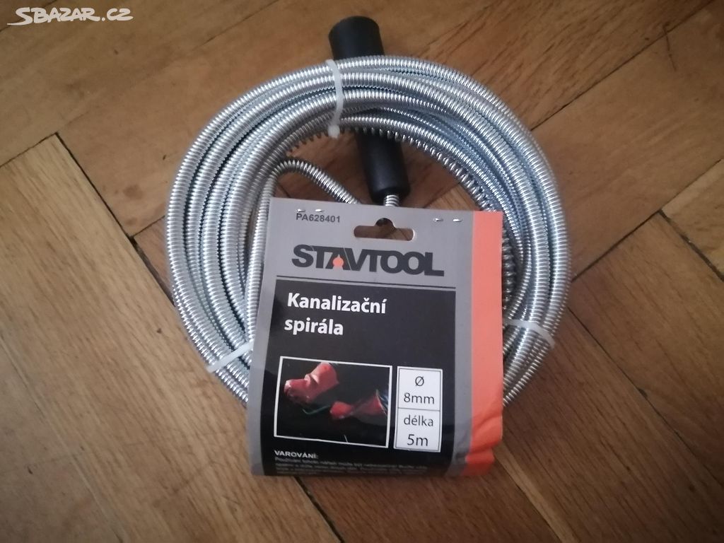 Kanalizační spirála STAVITOL, 5 m, průměr 8 mm