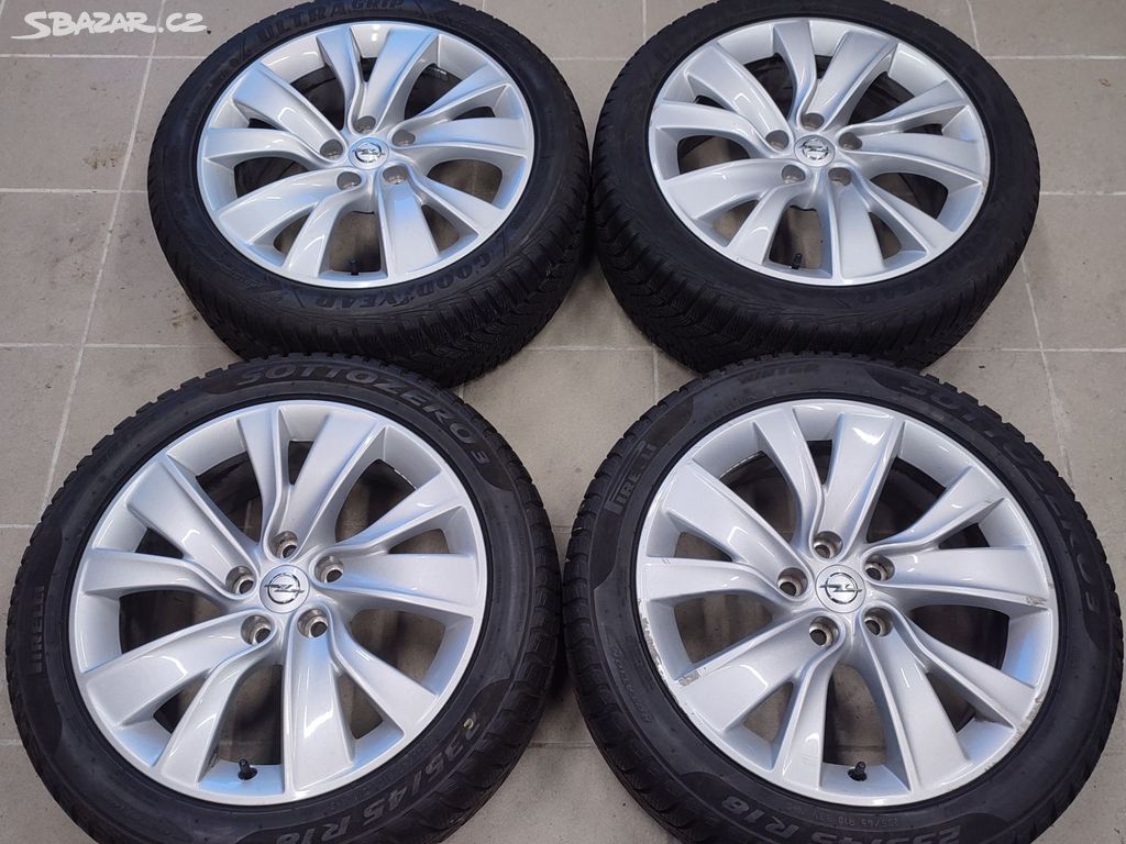 Originál ALU komplet OPEL 18" 5x115 ET41 pneu 23