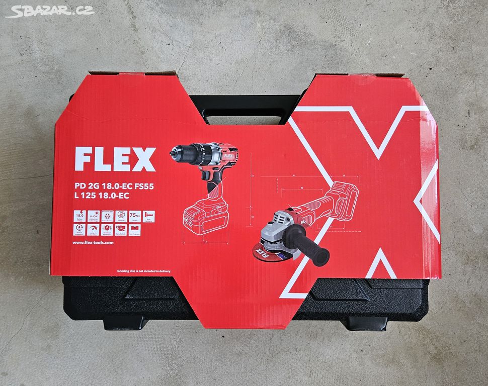 FLEX set 18V PD 2G 18.0-EC FS55 + L 125 18.0-EC