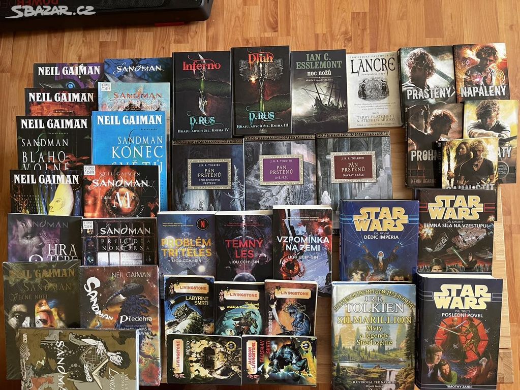 Star Wars,Sandman,Silmarilion,Pán prstenů,Noc nožů