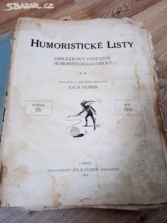 Humoristické Listy 1916, vydal Jos. R. Vilímek